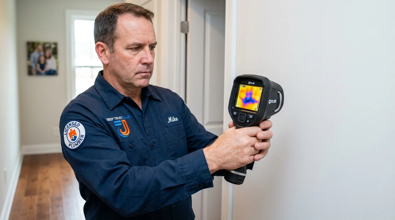Thermal imaging leak detection by Johns Plumbing LLC in New Lexington